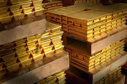 Amounts of gold being stored