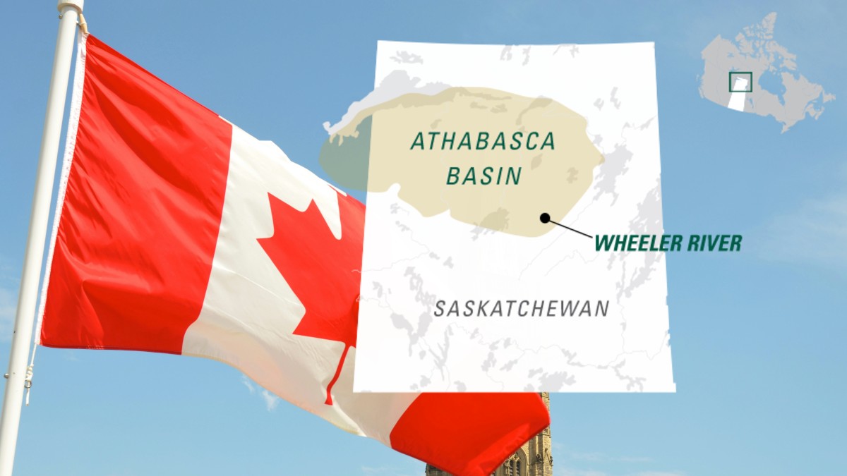 Karta över Athabasca i Kanada