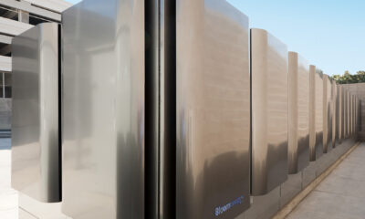 Installation av Bloom Energys bränsleceller vid ett kontor