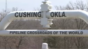Cushing, en knutpunkt för olja och oljepipelines
