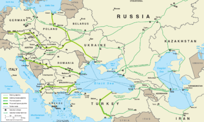 Karta över Druzhba-oljeledningen