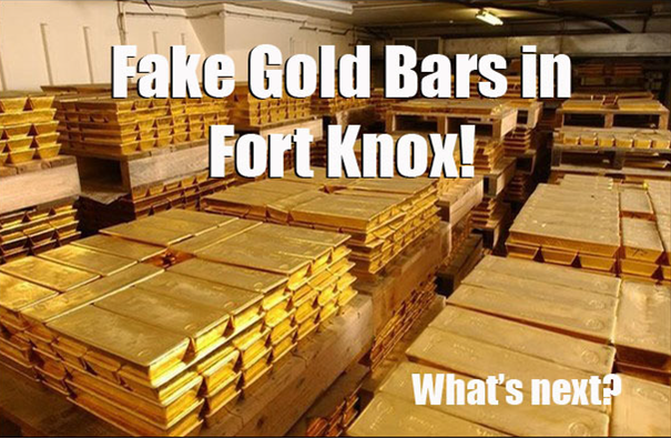 Fake gold bars in Fort Nox