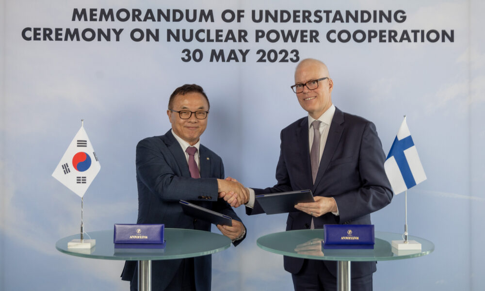 Fortum och KHNP undertecknar samarbete om ny kärnkraft