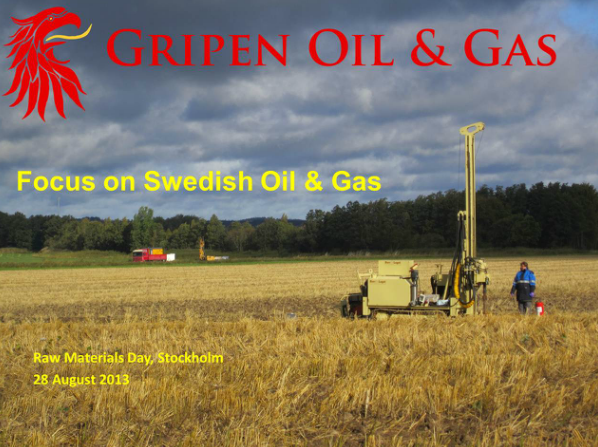 Gripen Oil & Gas borrar efter olja i Sverige