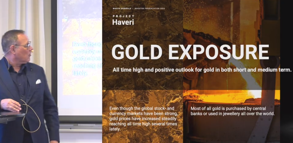 Mahvie Minerals ska producera guld