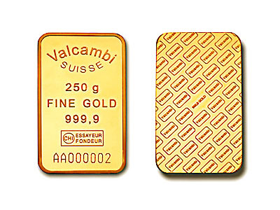 Guldtacka - Valcambi Suisse 250 gram
