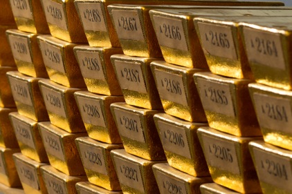 Guldtackor som tillhör tysklands centralbank