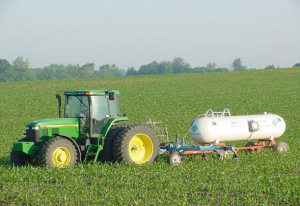 Jordbruk som kräver gödsel i form av kväve, ammoniak och UAN