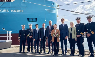Invigning av Maersks metanol-fartyg Laura