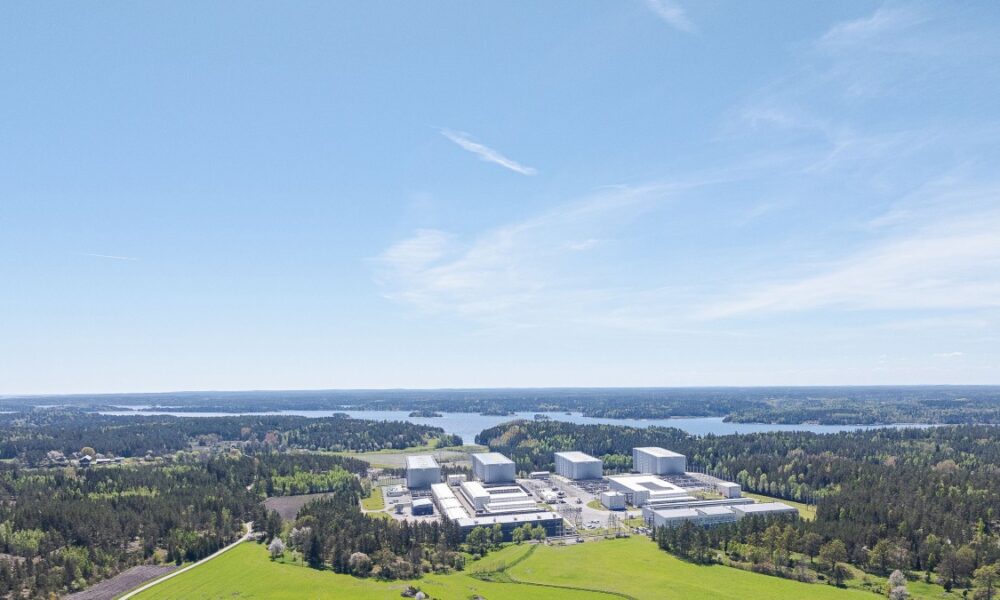 Visualisering av Kärnfull Nexts kärnkraftverk i Valdemarsvik