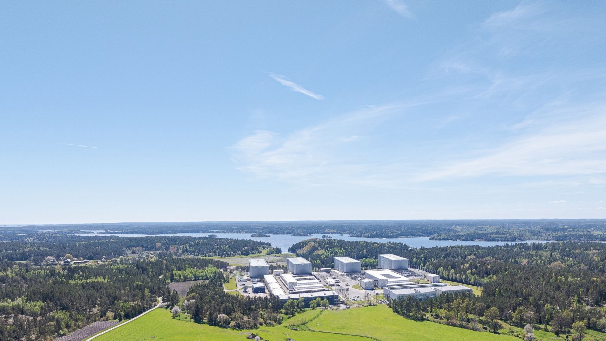 Visualisering av Kärnfull Nexts kärnkraftverk i Valdemarsvik
