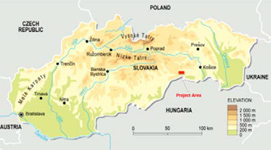 Map of Slovakia - The silver of Global Minerals