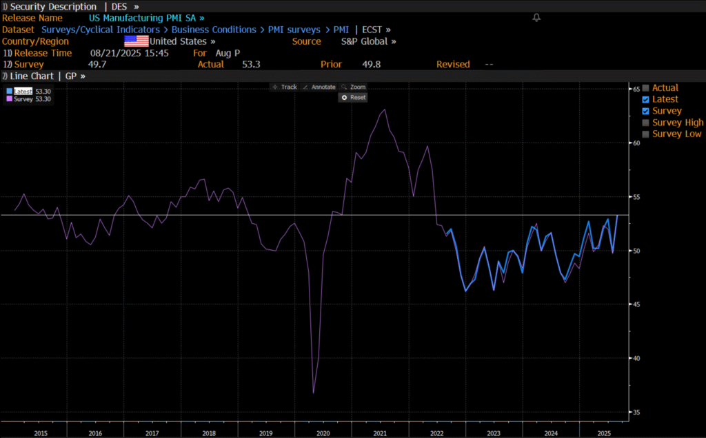 US manufacturing PMI by S&P