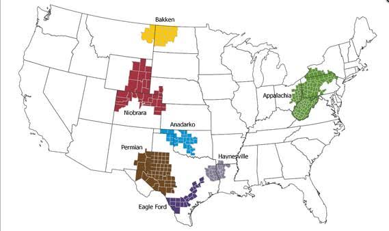 US shale oil regions