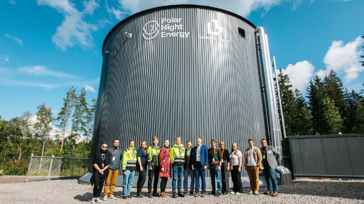 Polar Night Energy lagrar värme i sandlager