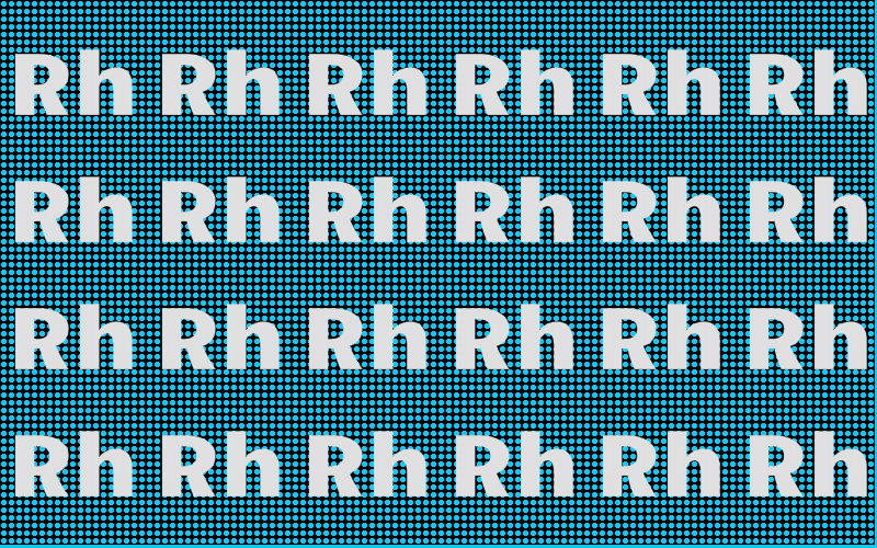 Rhodium (Rh), rodium