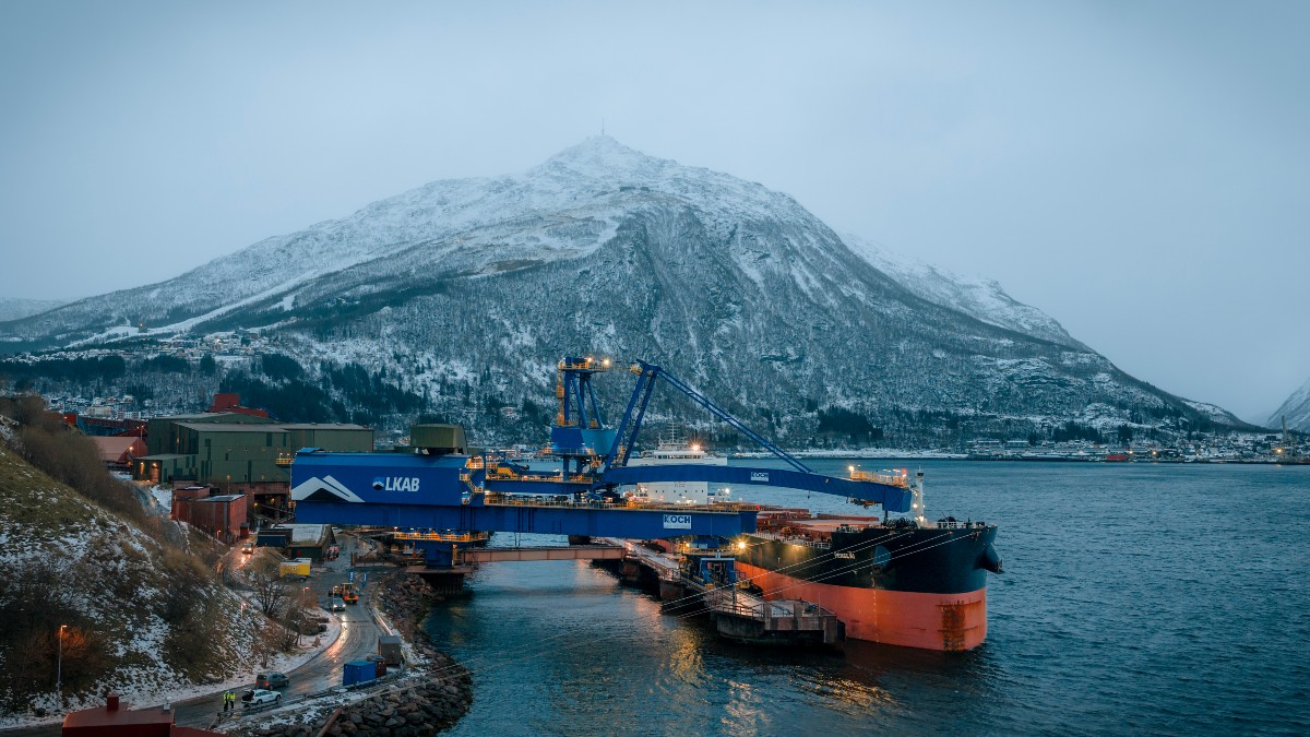 Skeppslastare vid Narvik