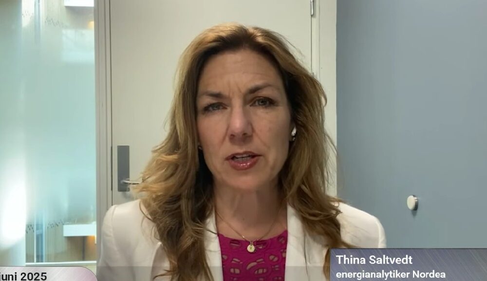 Thina Saltvedt, energianalytiker på Nordea