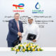 Mr. Saad Sherida Al-Kaabi på QatarEnergy och Patrick Pouyanné på TotalEnergies