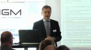 Ulrik Jansson, VD på Crown Energy, presenterar företaget
