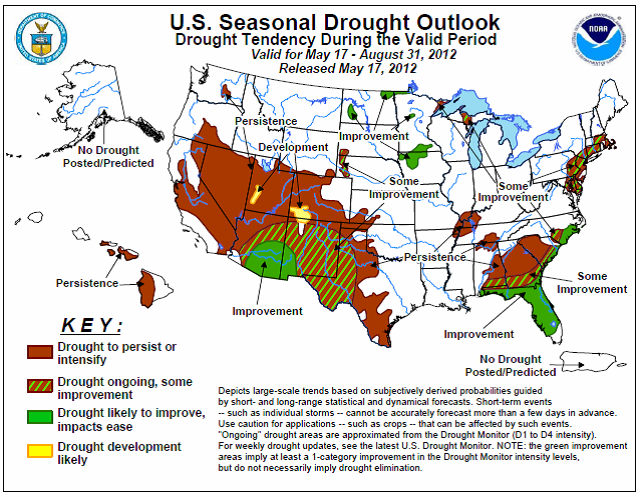 US seasonal drought outlook